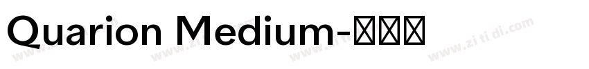 Quarion Medium字体转换